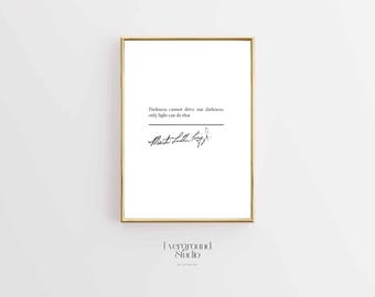 Martin Luther King Jr. Quote Art Print | Minimalist Wall Decor (Digital Download)