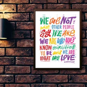 Wir Sind Nicht | Trans Rechte | Gerechtigkeit | Aktivismus | Poster | Religion | Menschenrecht | Gleichheit | LGBTQ+ | Soziale Rechte | Wandkunst | Wanddekoration