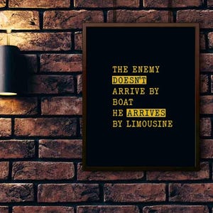 Enemy | Justice | Activism | Poster | Inclusion | Human Rights | Equality | Immigration | Social Rights | Wall Art | Wall Decor | Revolution