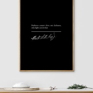 Martin Luther King Jr. Wall Art Quote | Quote Art | Black and White Art | Wall Print | Printable Wall Art | Wall Decor