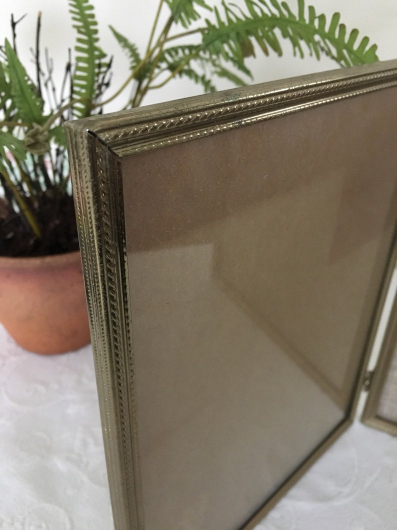 Vintage Gold Frames 8x10 Double hinged Picture Frame 70s Etsy