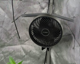 High CFM Grow Tent Brackets: 22mm Pole, Suction Collapse Prevention, 2-Pack