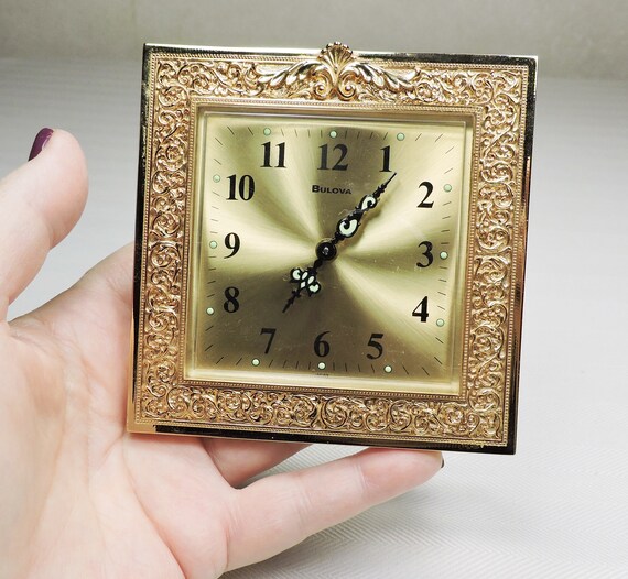 Vintage Bulova Alarm Clock Not Working For Parts Repair Etsy