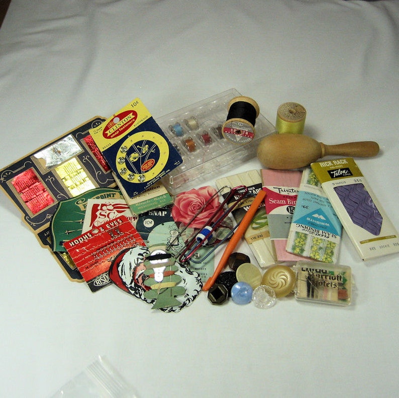 Vintage Sewing Supplies Destash Lot Reuse Repurpose Needles Etsy