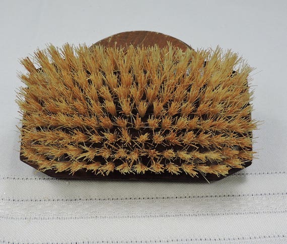 Vintage Art Deco Brush, Brass and Wood, 1940's - image 4