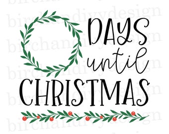 Days Until Christmas Etsy