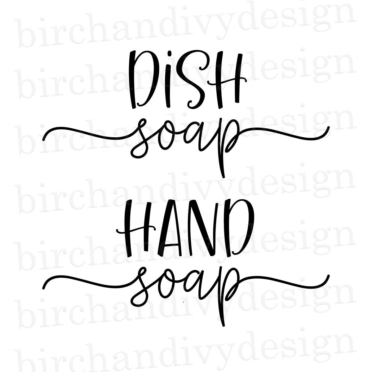 Dish Soap Hand Soap SVG File Instant Download for Cricut or Etsy