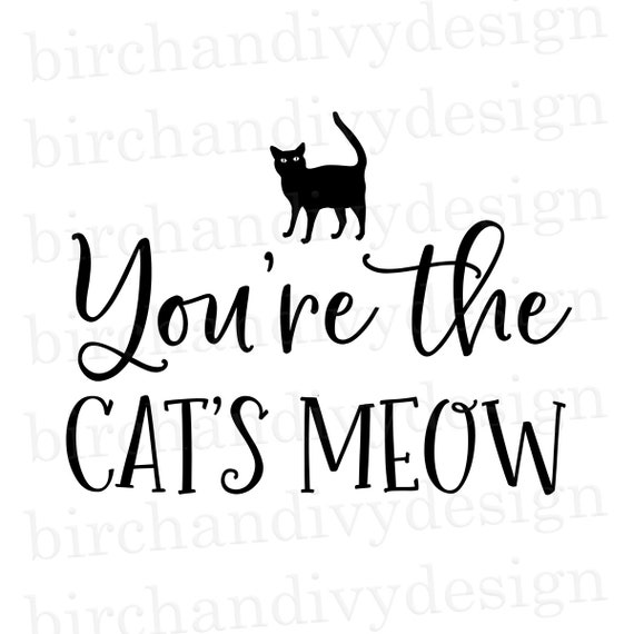 Download You Re The Cat S Meow Svg File Instant Download For Etsy PSD Mockup Templates