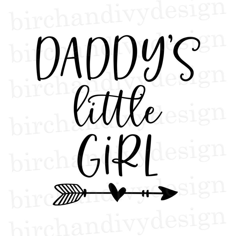 Download Daddy's Little Girl SVG File Instant Download for Cricut | Etsy