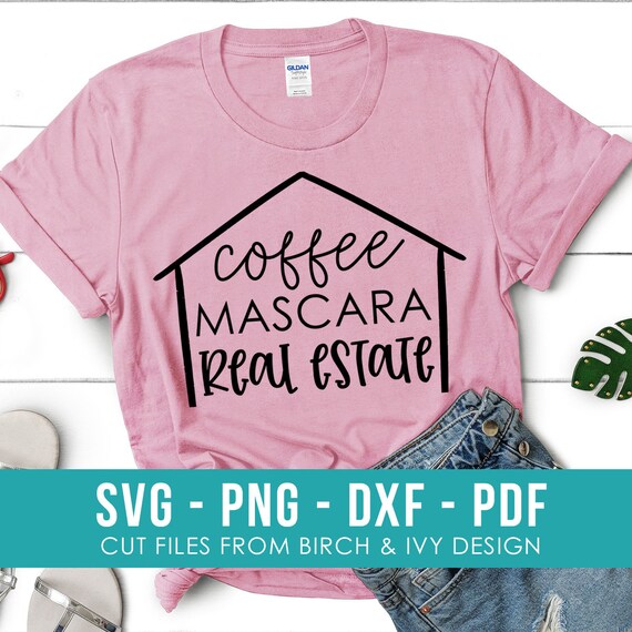Download Coffee Mascara Real Estate SVG File Real Estate Agent ...