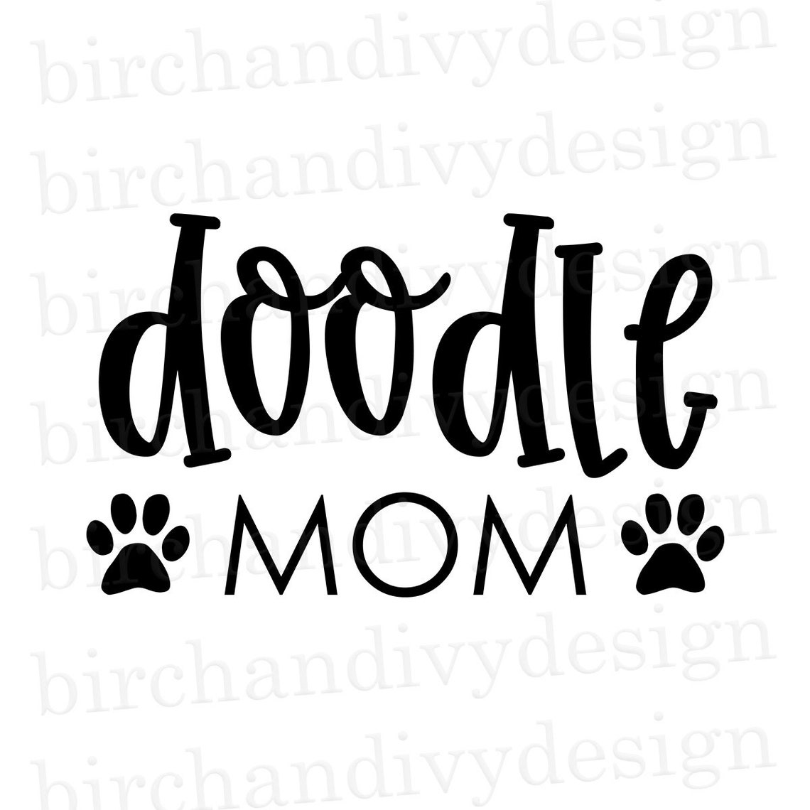 Doodle Mom SVG File Instant Download for Cricut Doodle Dog | Etsy
