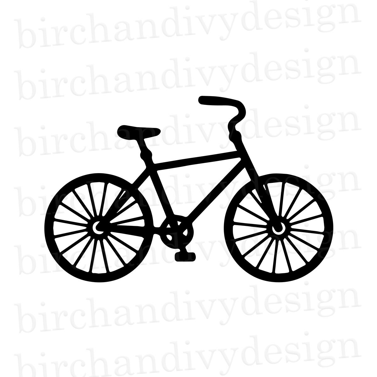 Bicycle SVG File Cut File Bike Svg Instant Download for Etsy