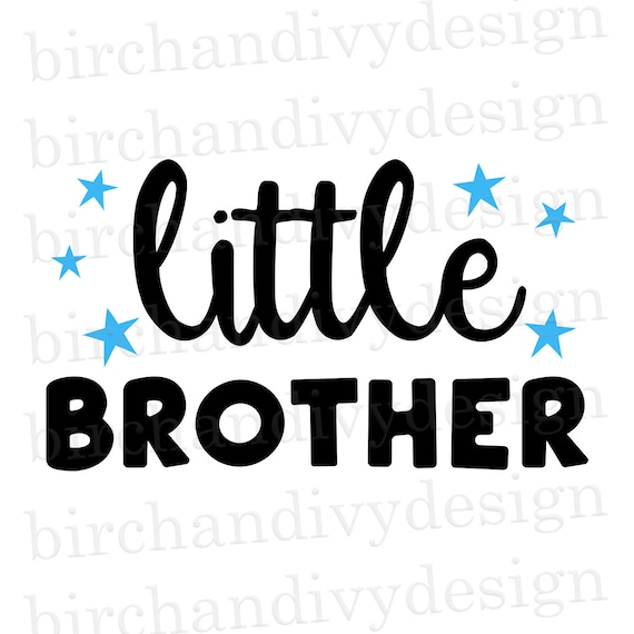 Little Brother SVG PNG DXF File Sibling Svg Boy Svg | Etsy