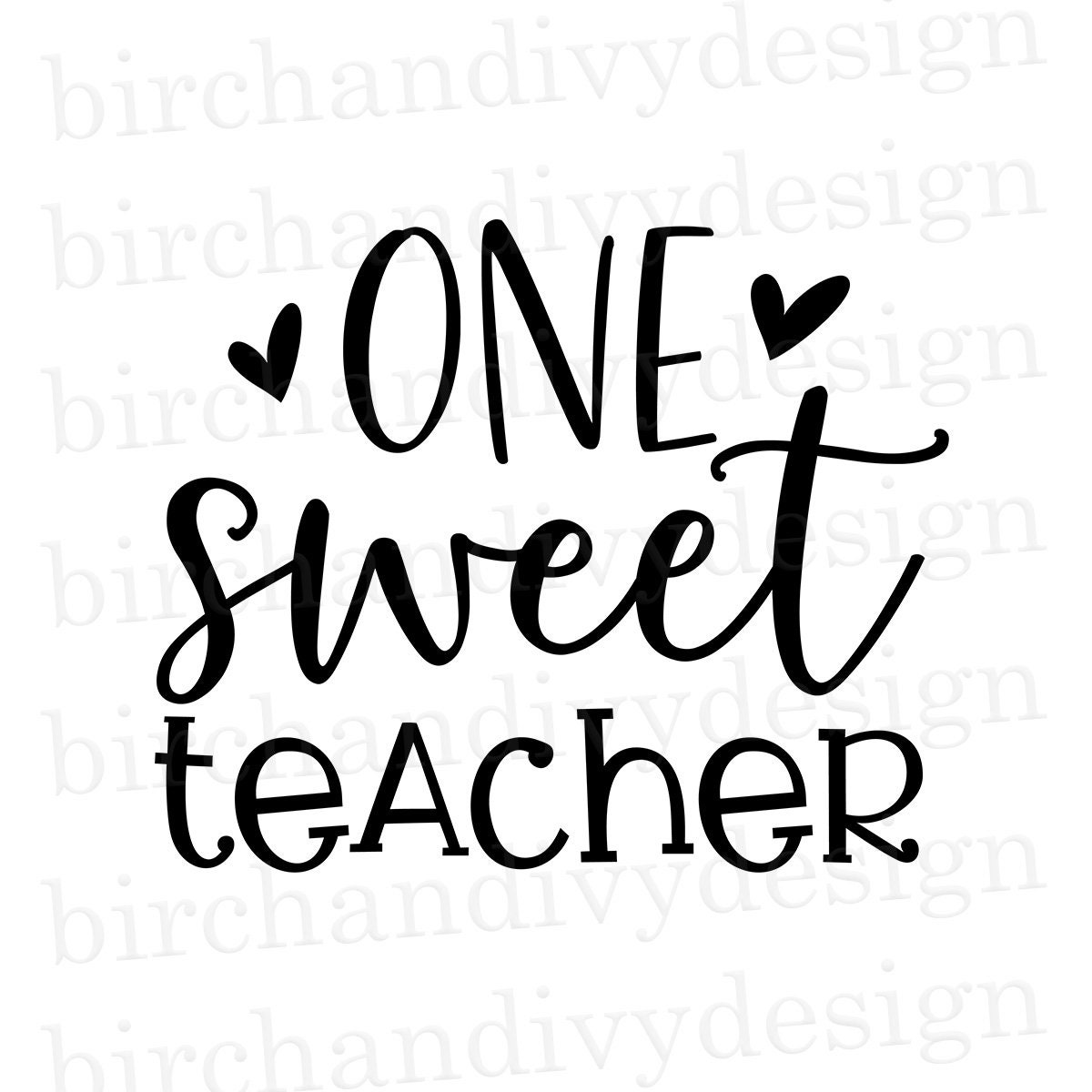 Download One Sweet Teacher SVG File Instant Download for Cricut or ...