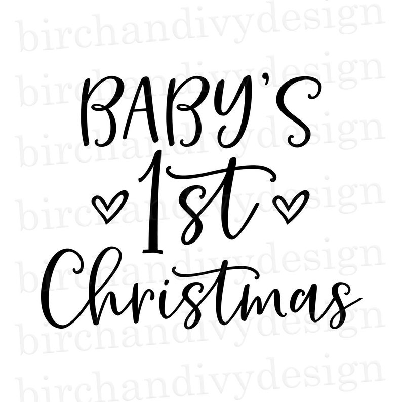 Download Baby's 1st Christmas SVG File Christmas Svg Baby Onesie | Etsy