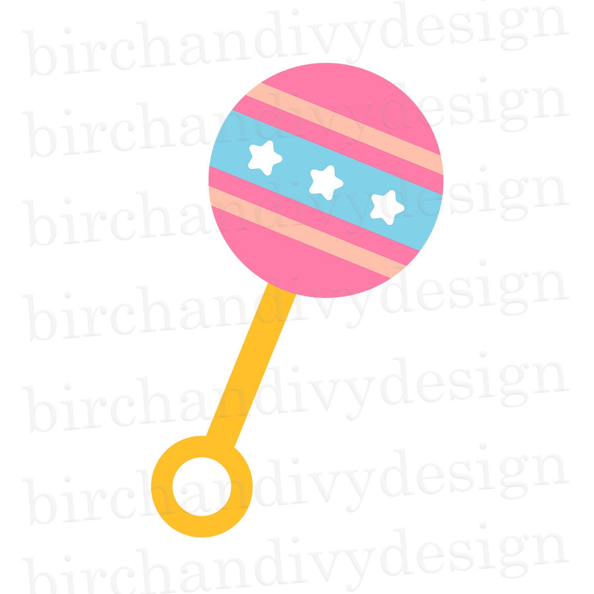 Download Baby Rattle SVG File Instant Download for Cricut or | Etsy
