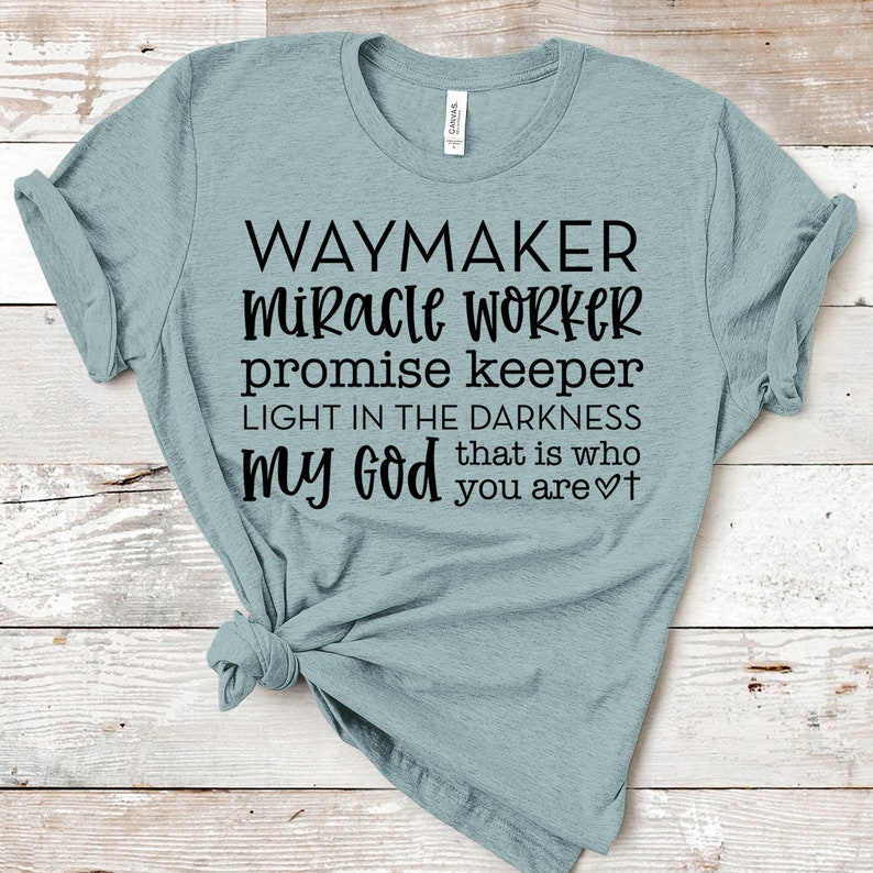 Download Waymaker Miracle Worker Promise Keeper My God Svg DXF PNG | Etsy
