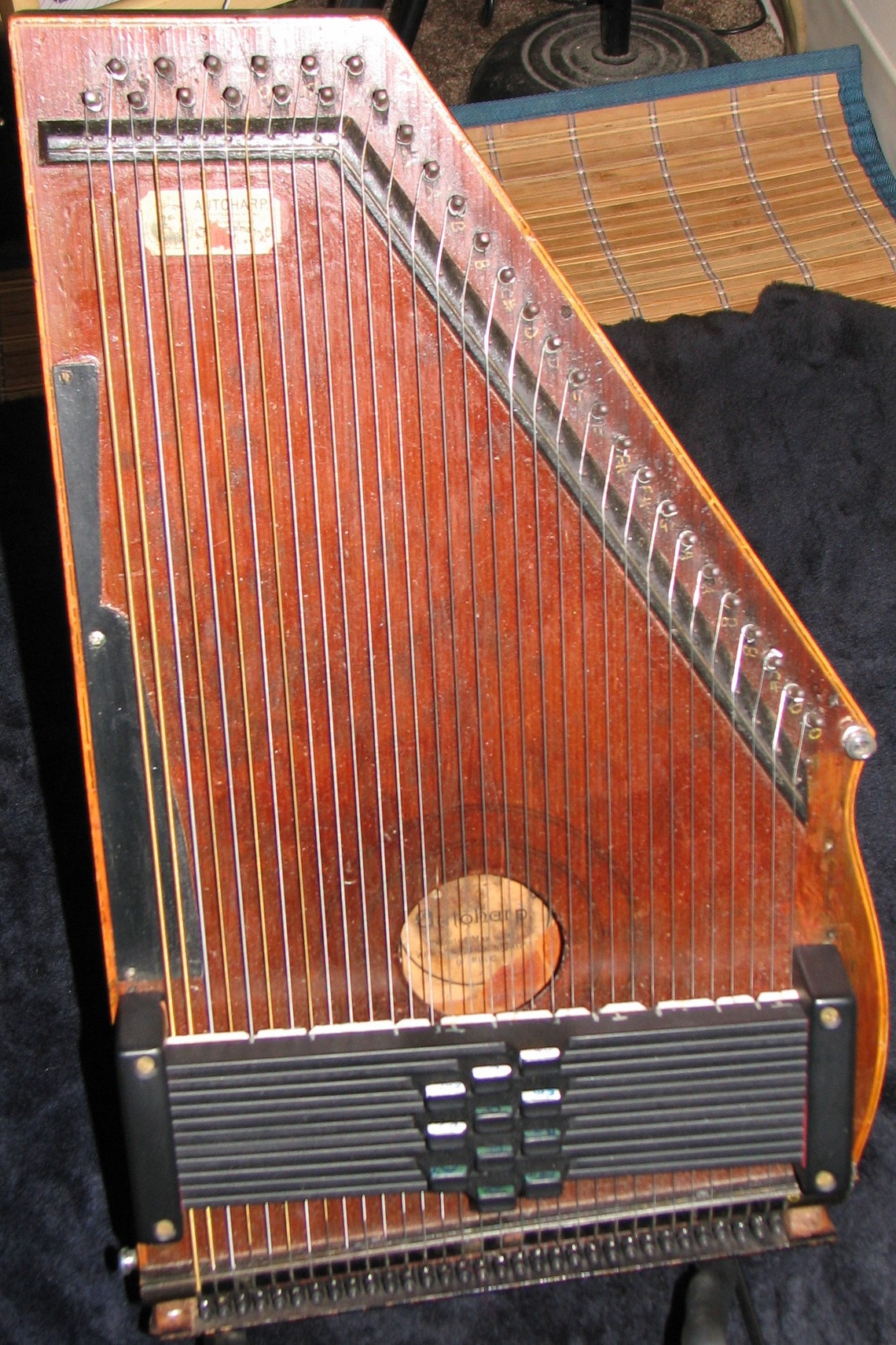 Antique Zimmerman Autoharp made in 1893 with custom chord bars Etsy