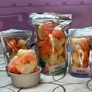 Freshly freeze-dried Peach Rings!