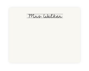 Custom Teacher Note Cards | Teacher Gift | Teacher Stationery