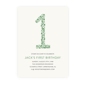 Dinosaur Birthday Party Invitation | Dinosaur Printable Invitation, Ages 1-6