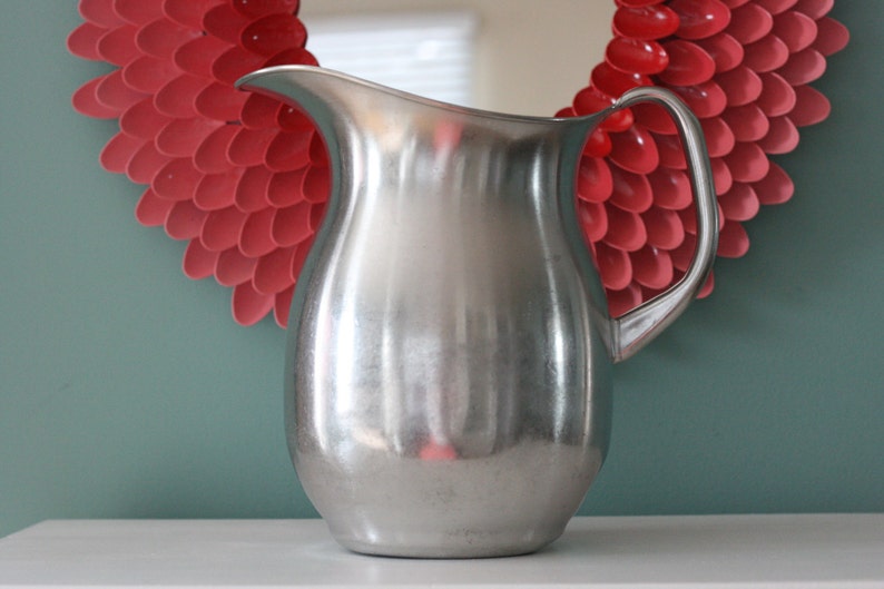 Vintage Vollrath Stainless Steel Large Pitcher Etsy