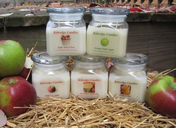 APPLE LOVERS COLLECTION - One 10-oz Soy Jar Candle