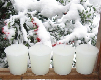 WINTER in NEW ENGLAND (4 votives)