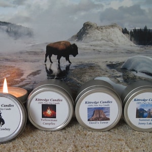 WYOMING SAMPLER (four 2-oz soy candles)