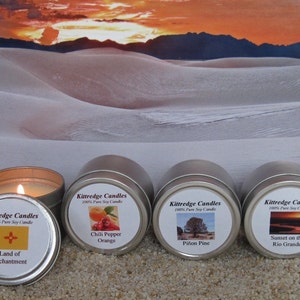 NEW MEXICO SAMPLER (four 2-oz soy candles)