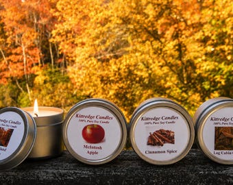 AUTUMN SAMPLER (four 2-oz soy candles)