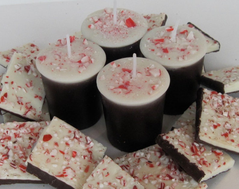 PEPPERMINT BARK 4oz soy jar candle Etsy