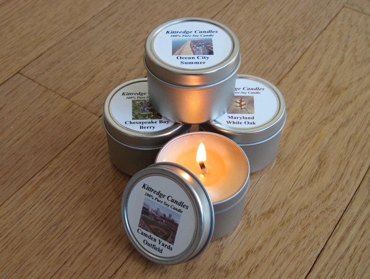 MARYLAND SAMPLER four 2-oz Soy Candles 