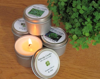 ST. PATRICK'S DAY  Sampler  (four 2-oz soy candles)