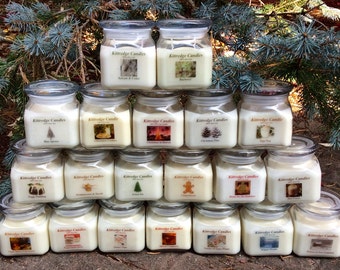 CHRISTMAS COLLECTION:  One 10-oz Soy Jar Candle