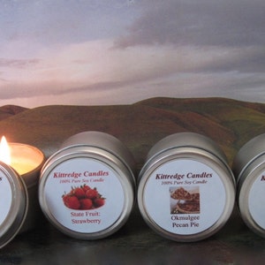 OKLAHOMA SAMPLER four 2-oz soy candles image 1