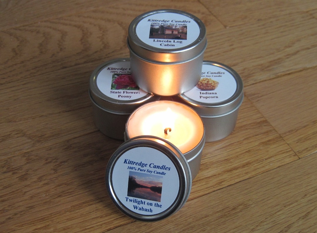 INDIANA SAMPLER four 2oz Soy Candles Etsy