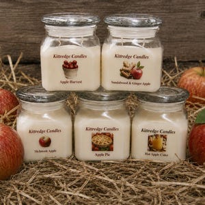 APPLE LOVERS COLLECTION - One 10-oz Soy Jar Candle image 2