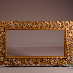Frame, 3D STL Model, CNC Router Engraver, Artcam, Aspire, CNC files, Wood, Art, Wall Decor, Cnc