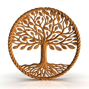 The Tree of Life , 3D STL Model, CNC Router Engraver, Artcam, Aspire, CNC files, Wood, Art, Wall Decor, Cnc