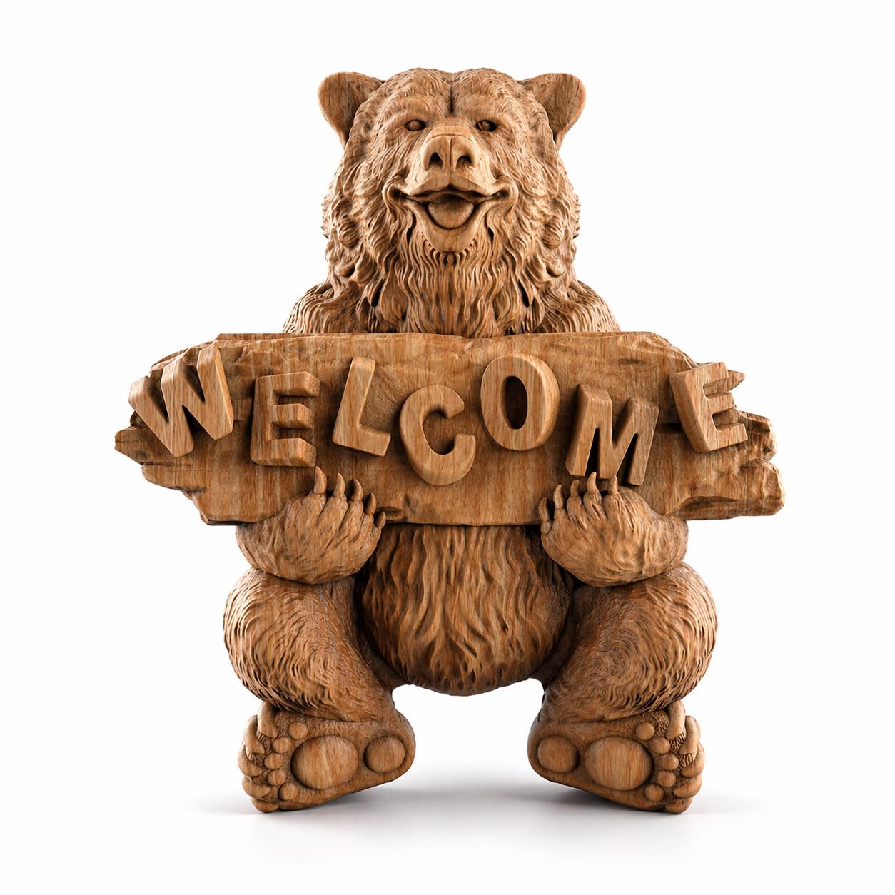Relief wood carving bear - Etsy 日本