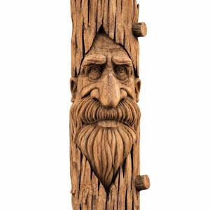 Tree Spirit Face Carving STL File for CNC Machines