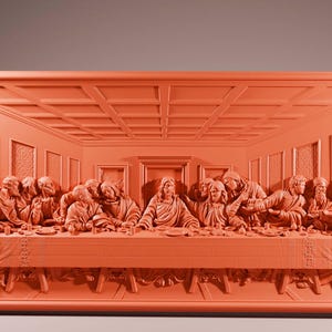 The Last Supper, 3D model STL Model for CNC Milling and Printing, CNC Router Engraver, Wall Decor, Cnc