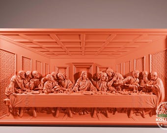 Modelo 3D STL de La Última Cena: Grabador CNC (Archivo digital)
