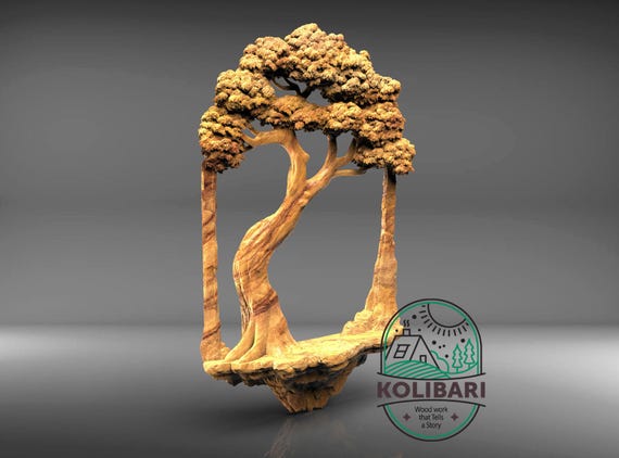 Bonsai Tree STL Model: CNC Router File, Zen Garden Decor (digital Download  - Etsy Israel