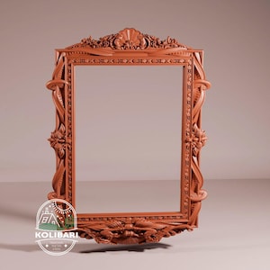 Frame, 3D STL Model, CNC Router Engraver, Artcam, Aspire, CNC files, Wood, Art, Wall Decor, Cnc