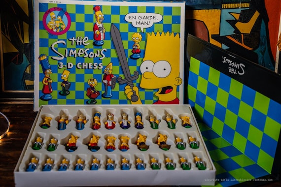 The Simpsons 3-D CHESS ザ•シンプソンズ3Dチェス The Simpsons 3D Chess 1992 - Etsy Israel