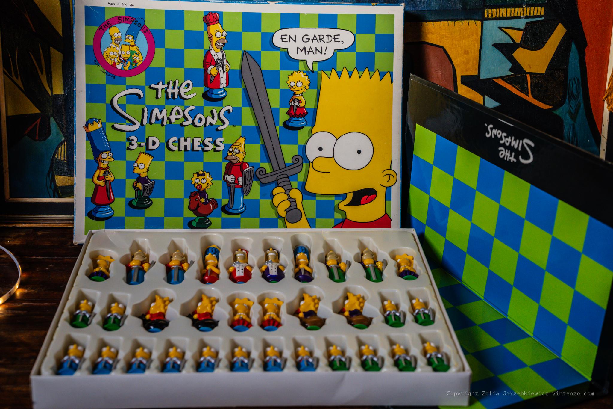 Jeu D’échecs 3D Les Simpson – Matt Groening – United Labels – Neuf Sous Blister