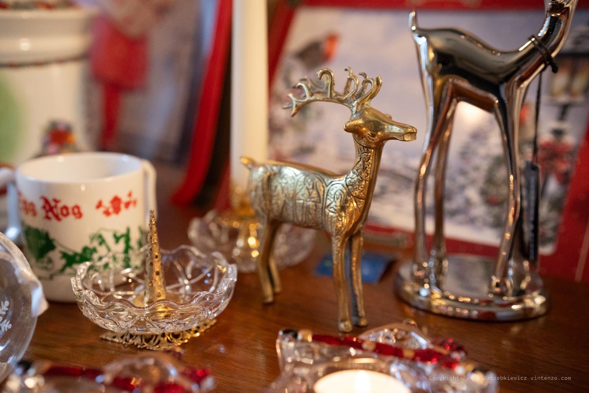 ヴィンテージの真鍮製トナカイ像 クリスマス - Etsy 日本