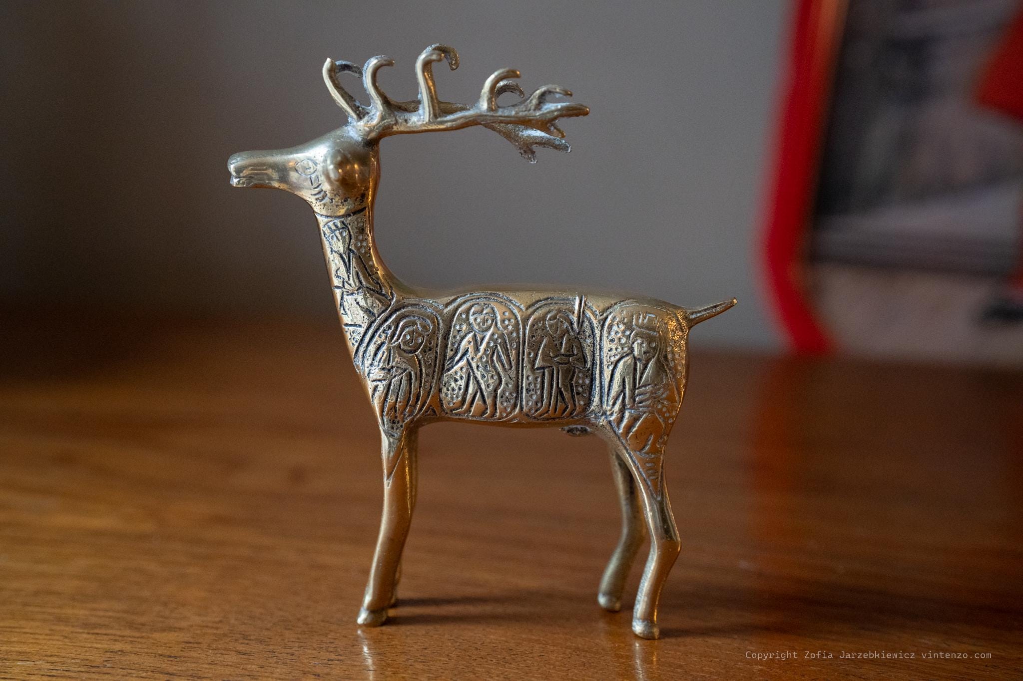 ヴィンテージの真鍮製トナカイ像 クリスマス - Etsy 日本